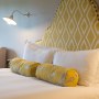 Burley Manor Hotel | Feature headboards and bold colours | Interior Designers