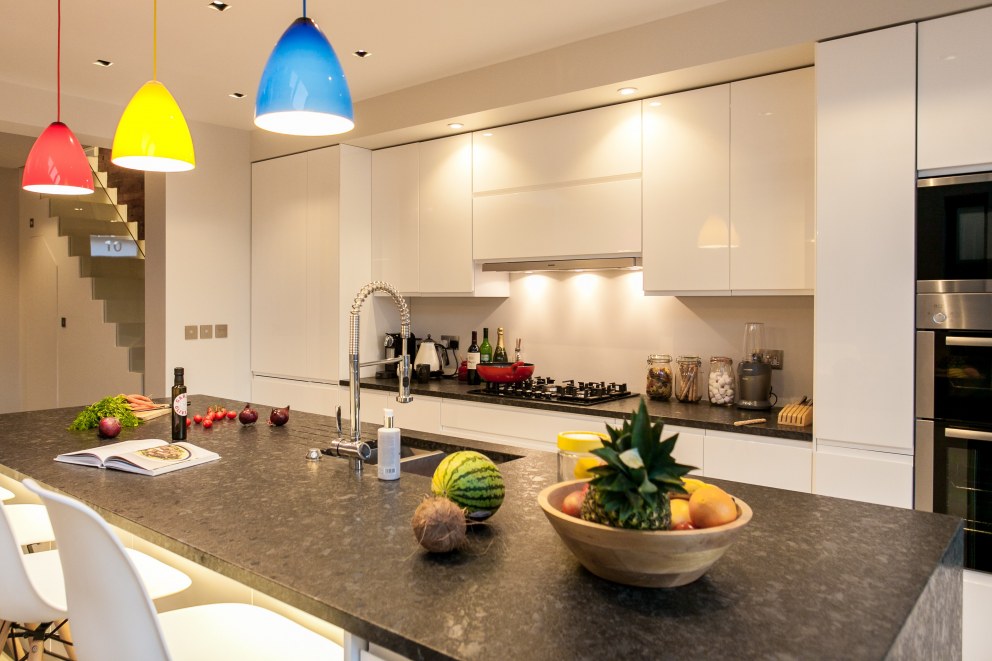 WEYBRIDGE HOUSE | Contemporary white kitchen | Interior Designers