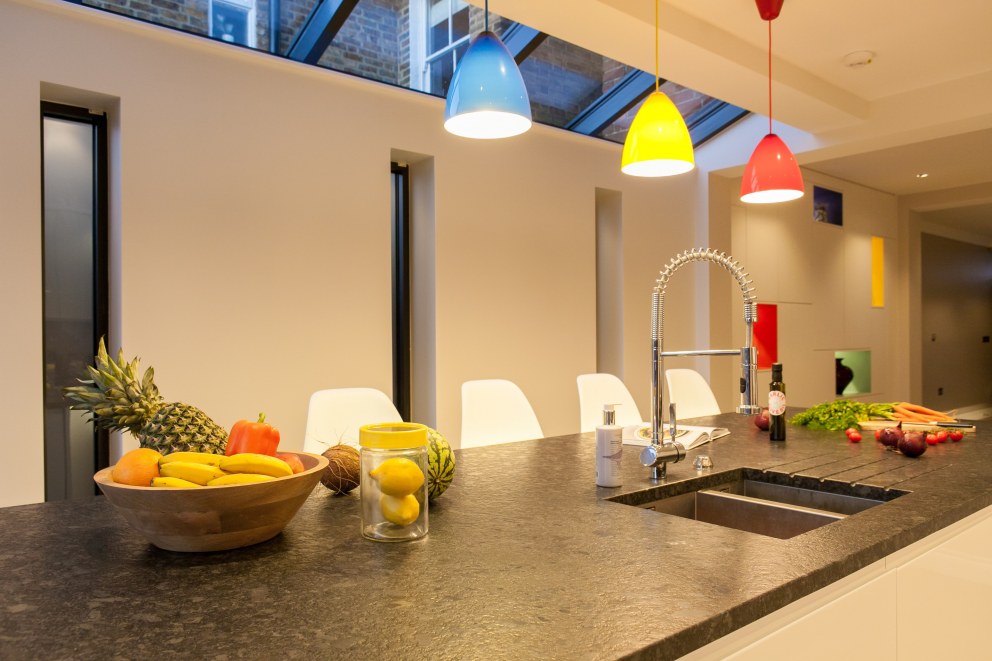 WEYBRIDGE HOUSE | White contemporary kitchen | Interior Designers
