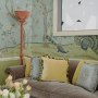 De Gournay Apartment | Drawing room sofa detail | Interior Designers