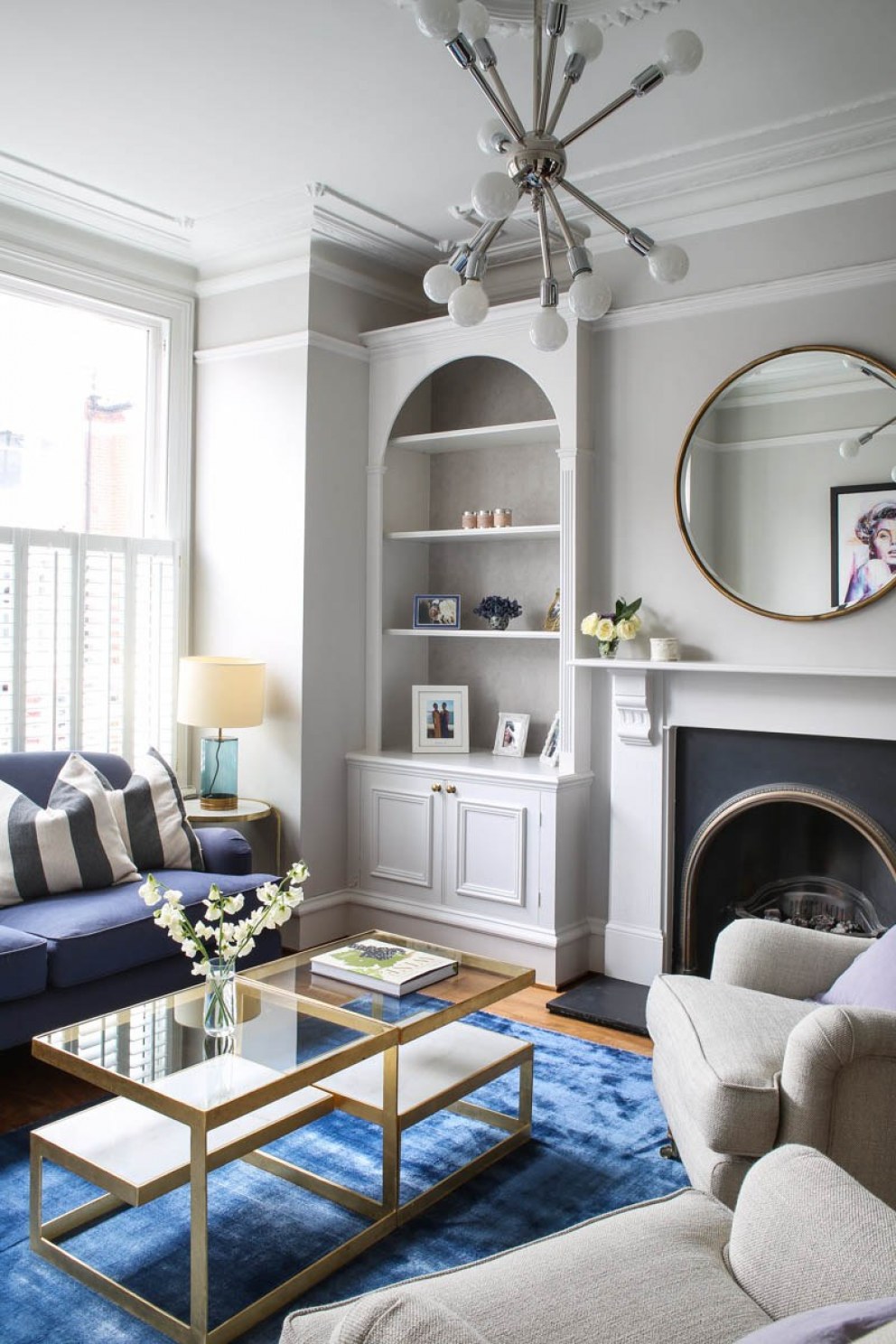 Blue Clapham family home | Reception room | Interior Designers