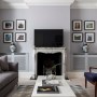 Male Oasis in Holland Park | Living room - fireplace view | Interior Designers