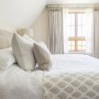 Country home - Hambleden valley  | Master bedroom curtains  | Interior Designers