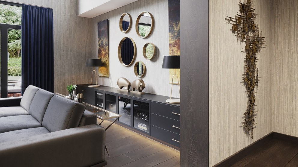 View of Formal Lounge Bespoke Unit / Richmond - Luxury Private Residence ...