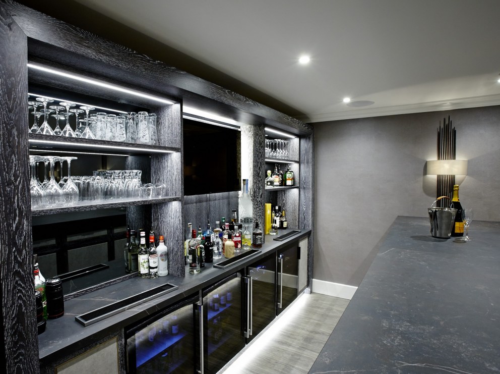 Enhanced family home & basement | Bar detail | Interior Designers