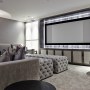 Enhanced family home & basement | Cinema screen | Interior Designers