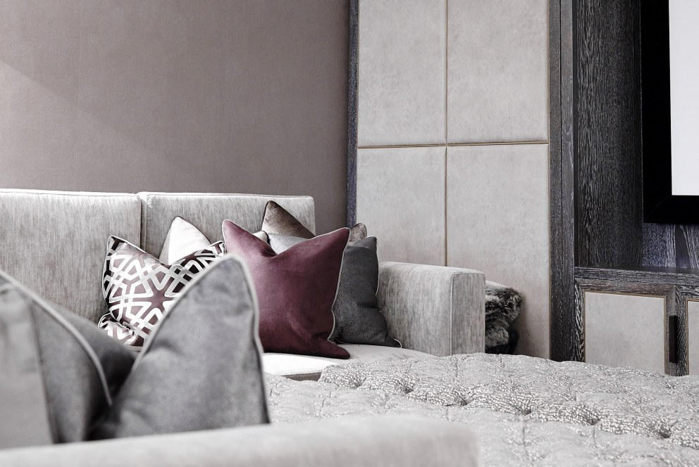 Enhanced family home & basement | Bespoke cushion detail | Interior Designers