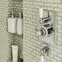Elegant Period Town House, Chiswick | Family bathroom shower detail | Interior Designers