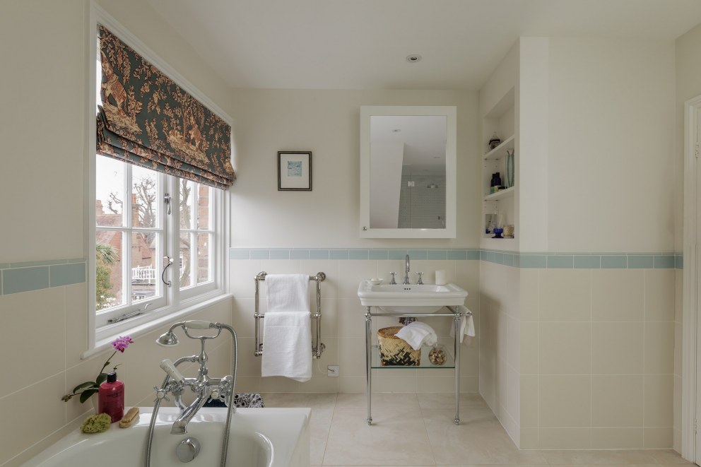 Elegant Period Town House, Chiswick | Family Bathroom | Interior Designers