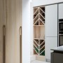Brixton Townhouse II | Bespoke wine rack and fridge doors | Interior Designers