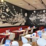 PizzaExpress Restaurants | PE Blackpool - Blackpool at Night Artwork | Interior Designers