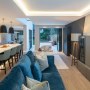 Indoor-Outdoor West London Family Home | Living area with lighting | Interior Designers