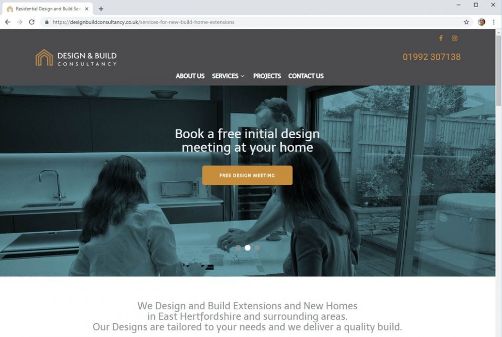 Design & Build Consultancy - Brand Identity & Website | Home page 2 | Interior Designers