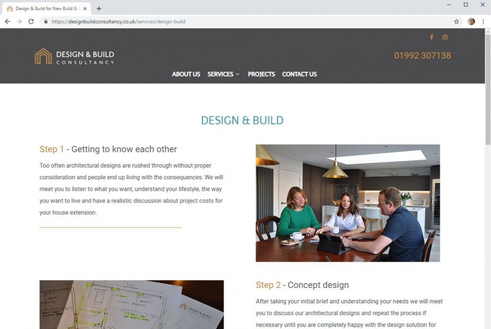 Design & Build Consultancy - Brand Identity & Website | Services: Design & Build | Interior Designers