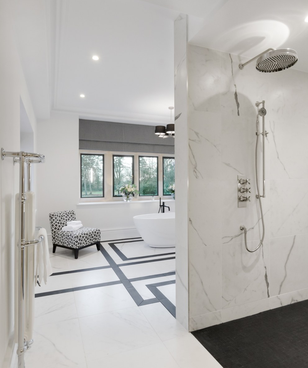 Worcestershire Private Estate | Master bathroom suite | Interior Designers