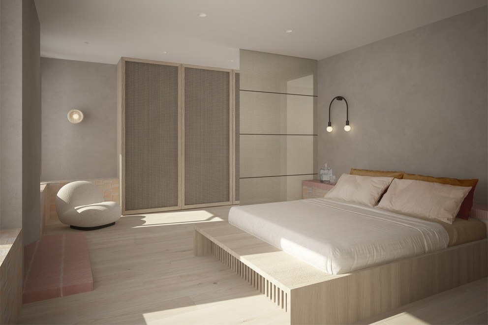 Richmond House | Master Bedroom bed & wardrobes | Interior Designers