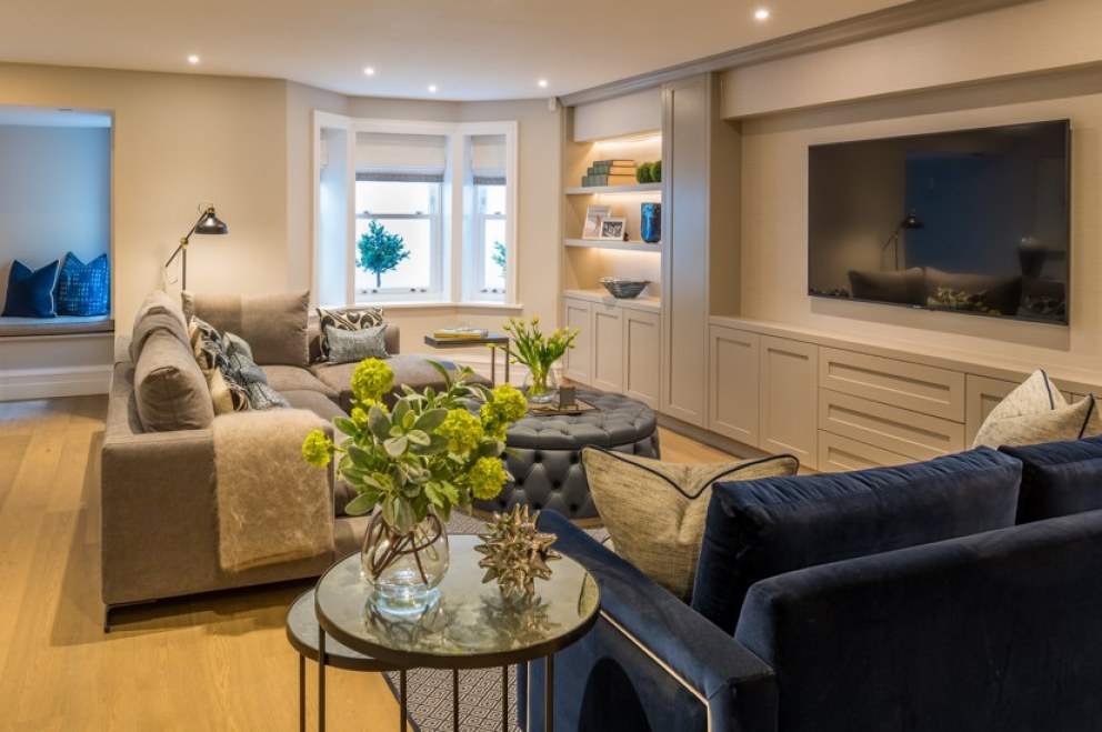 The Villas, Barnes | Basement Living | Interior Designers