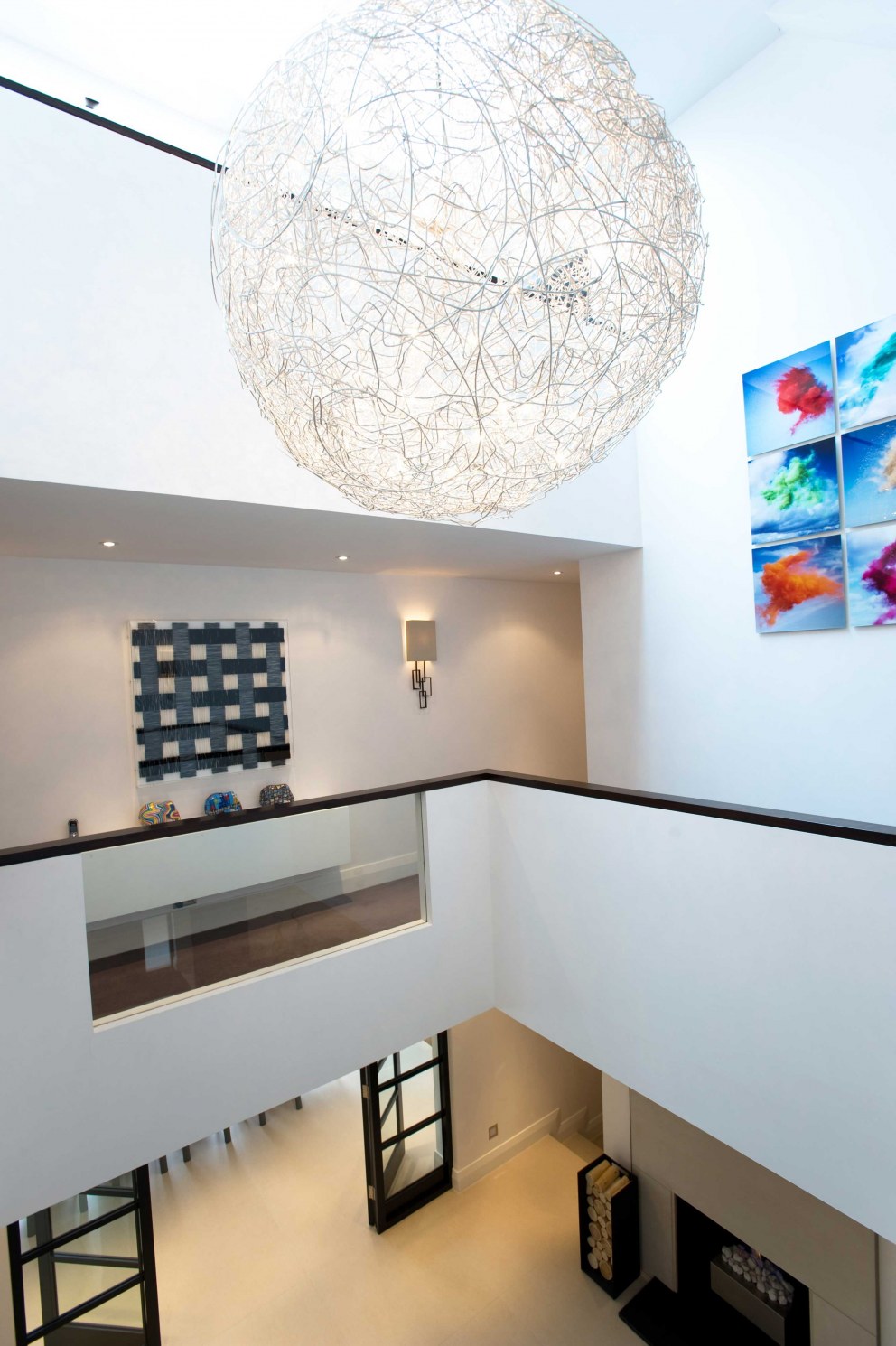 West Sussex Family Home | Staircase & Chandelier  | Interior Designers