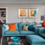 Canary Wharf Apartment | Sitting Room into Hallway | Interior Designers