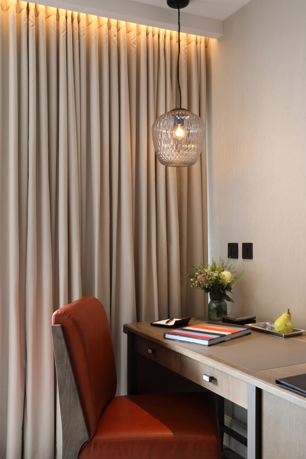 Contemporary Country Guestrooms | Desk detail | Interior Designers