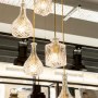 George Northwood's Hair Salon, Fitzrovia | Detail of chandelier in ground floor waiting area | Interior Designers