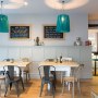 The Oxford Wine Cafe | Back bar with large tables and communal seating | Interior Designers