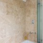 Georgian Townhouse, Lambeth | Bathroom with marble wall tiles | Interior Designers