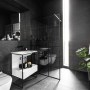 Hedge House | Black Bathroom | Interior Designers