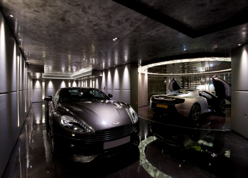 Ultimate mancave from awkward garage | Room for more than one masterpiece | Interior Designers