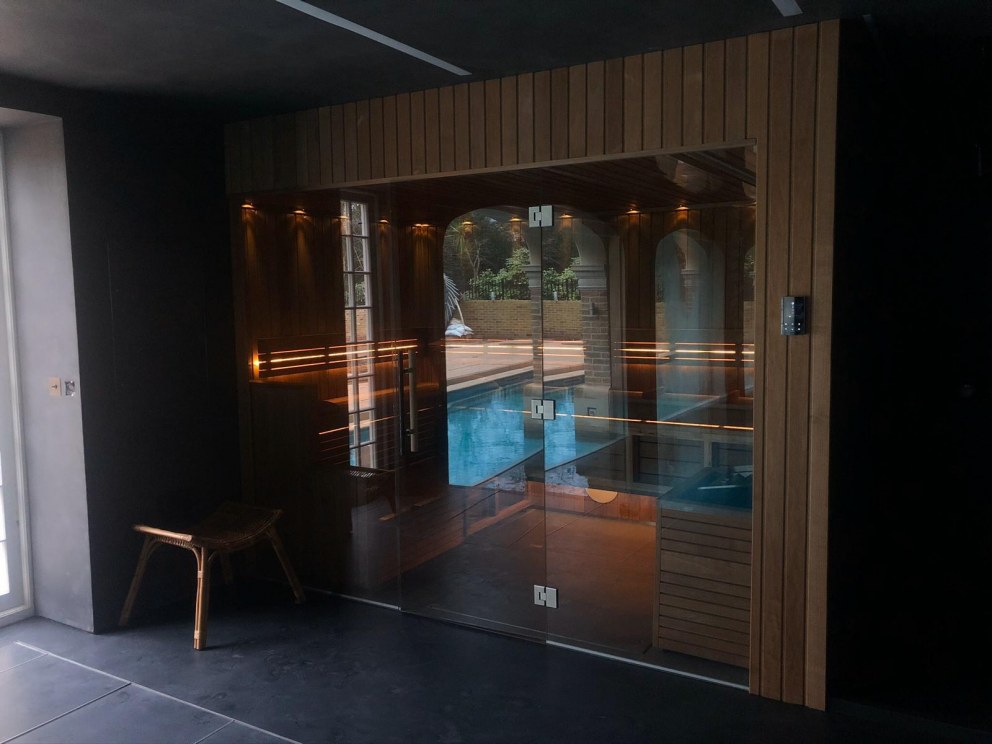 St Peter's Road | Pool area sauna | Interior Designers
