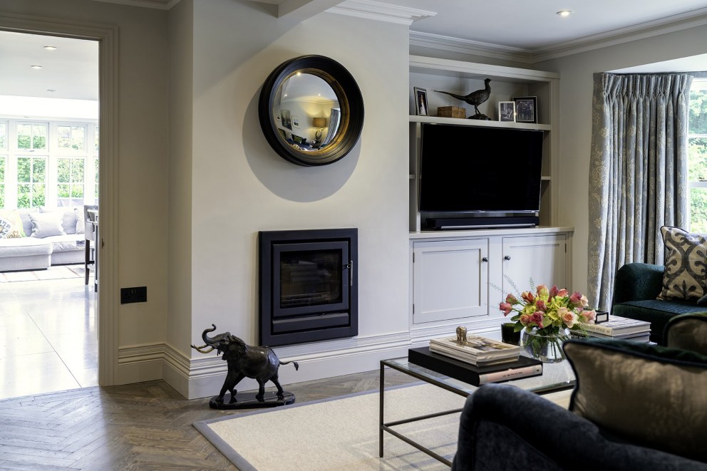 Lymington | Snug fireplace | Interior Designers