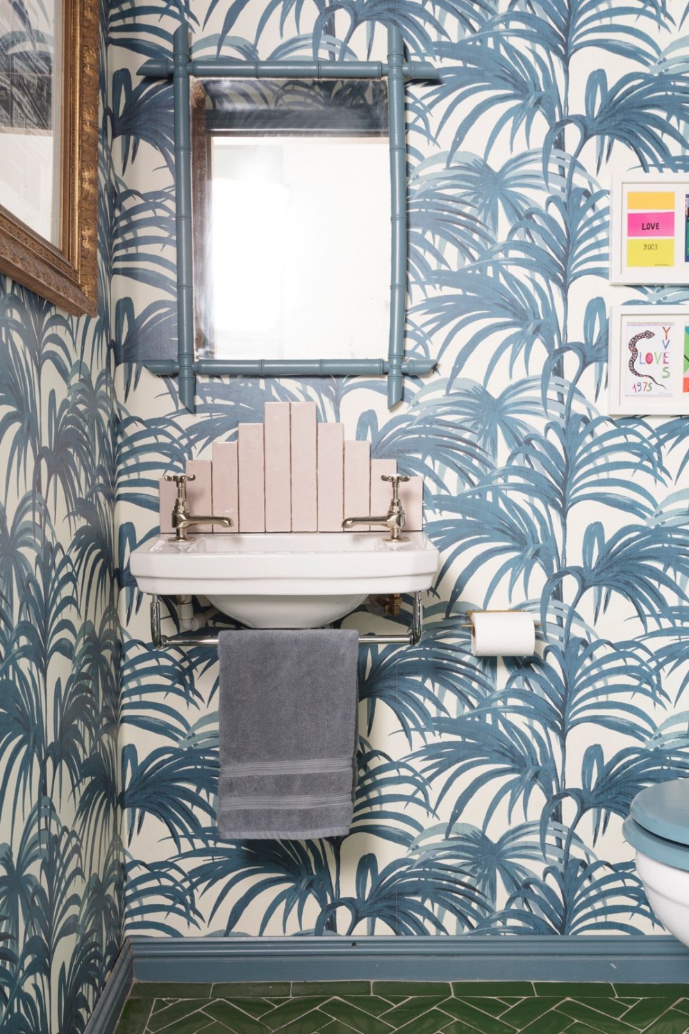 Eclectic 1930's Family House, | Jungle WC | Interior Designers