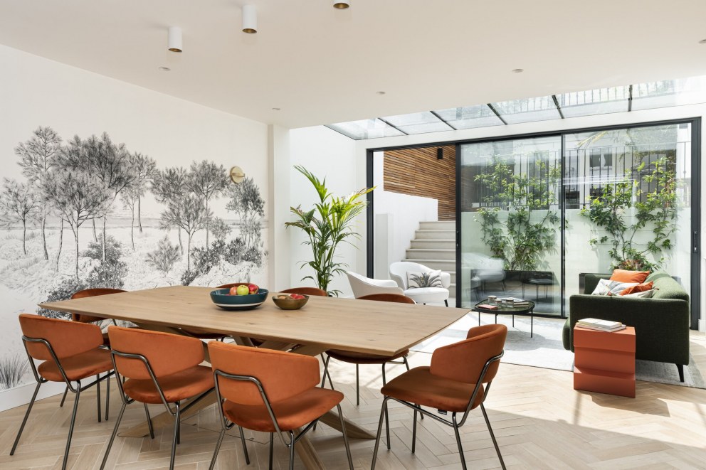 Fulham Broadway basement renovation | Living & dining | Interior Designers