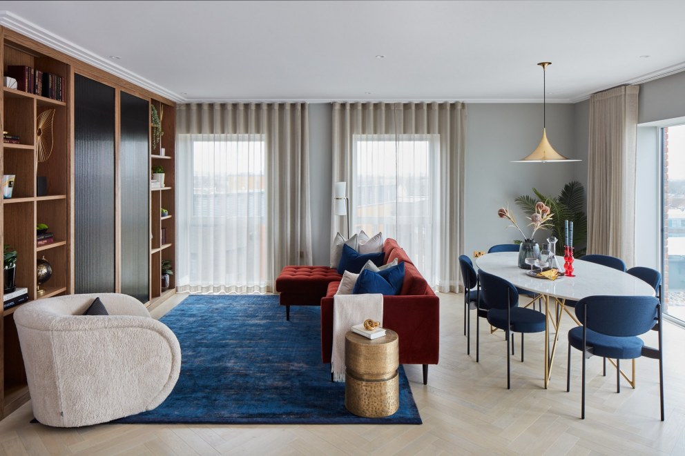 Filmworks Penthouse | Living Room | Interior Designers