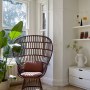 Crouch Hall Maisonette | Woven window chair | Interior Designers