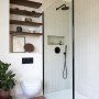 Crouch Hall Maisonette | Natural warm bathroom | Interior Designers