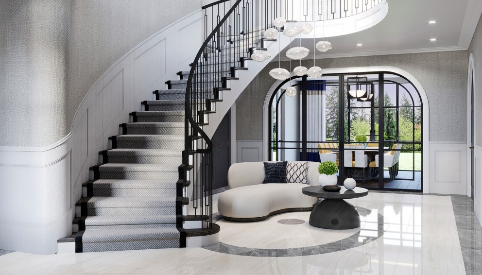  Stunning contemporary Ascot project  | Entrance hall | Interior Designers