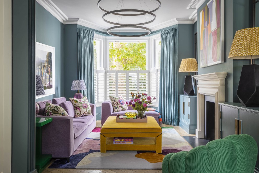 Colourful London family home | Living room | Interior Designers