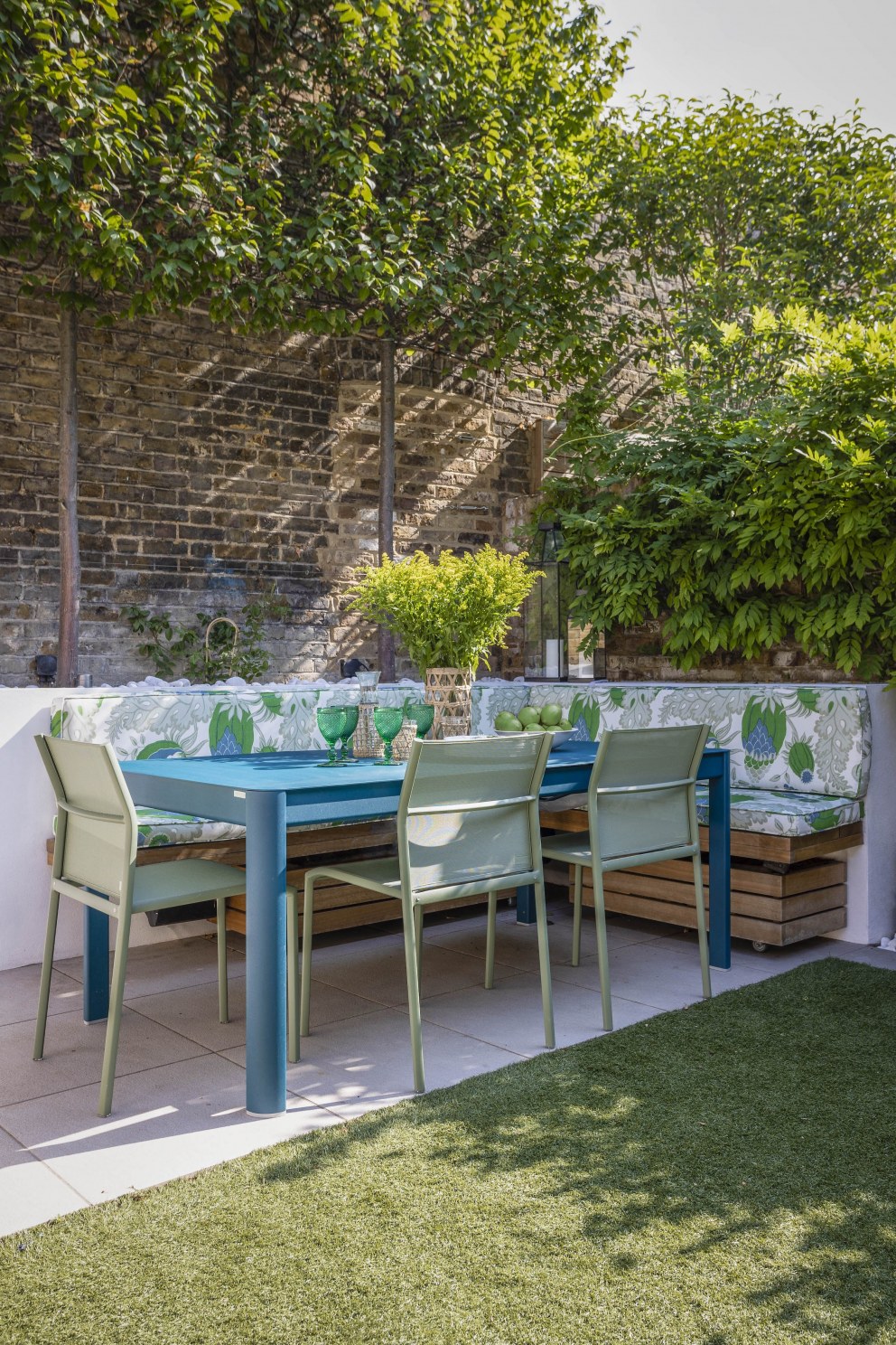 Colourful London family home | Garden | Interior Designers