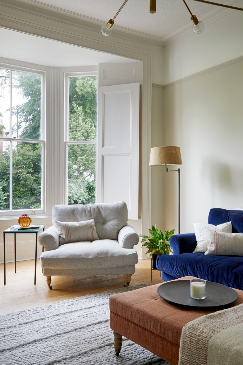Leamington Spa Family Townhouse  | Living Room Bay Window  | Interior Designers