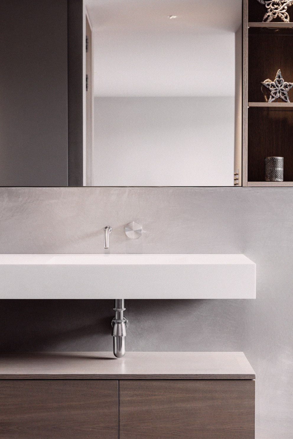 Teddington - New build home | Bespoke sinks for master bathroom | Interior Designers