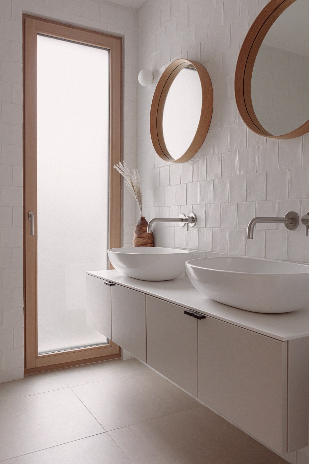 Richmond - Extension and FF&E | Scandi style bathroom with bespoke vanity | Interior Designers