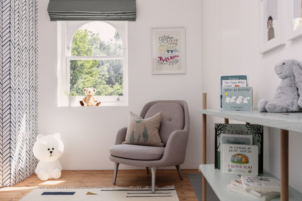 North London - Refurbishment and FF&E | Scandi style nursery/kids bedroom | Interior Designers