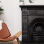 North London - Refurbishment and FF&E | Original fireplace with contemporary furniture | Interior Designers