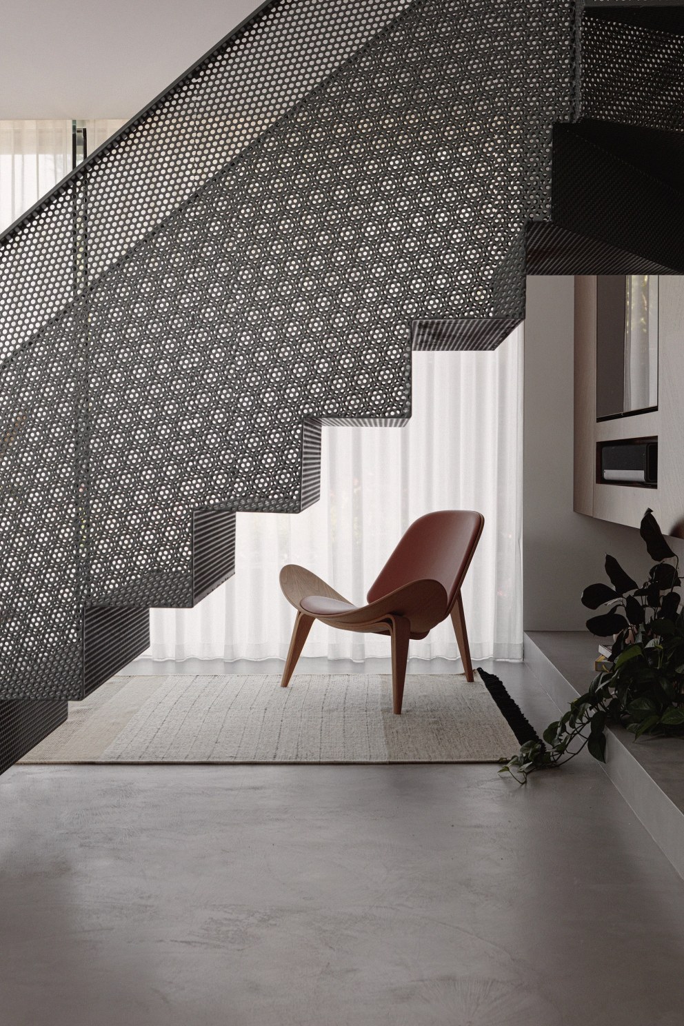 Wimbledon - New build home | Perforated staircase in main living areas | Interior Designers