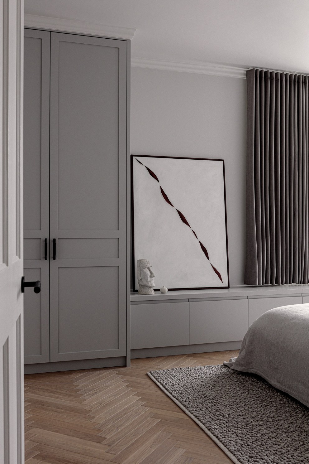 Belgravia - Refurbishment & FF&E | Contemporary bedroom with bespoke wardrobes | Interior Designers