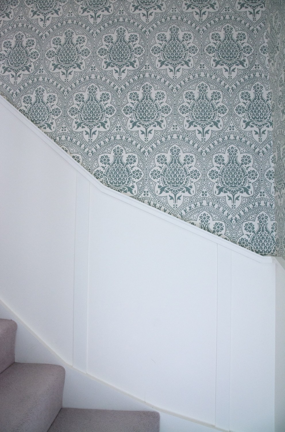New country home | Wallpaper (stairs & landings) | Interior Designers