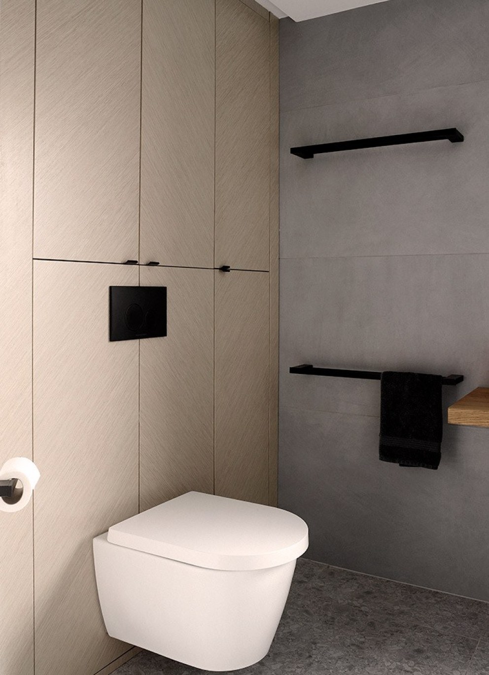 Peckham - Side return extension | Contemporary bathroom detail with bespoke storage | Interior Designers
