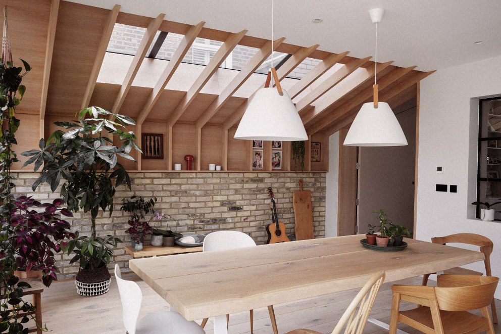 Dulwich - Rear extension | Rear extension with skylight and wooden beams | Interior Designers