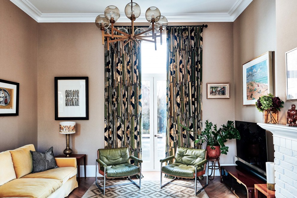 Glam 70s London Villa | Living room | Interior Designers